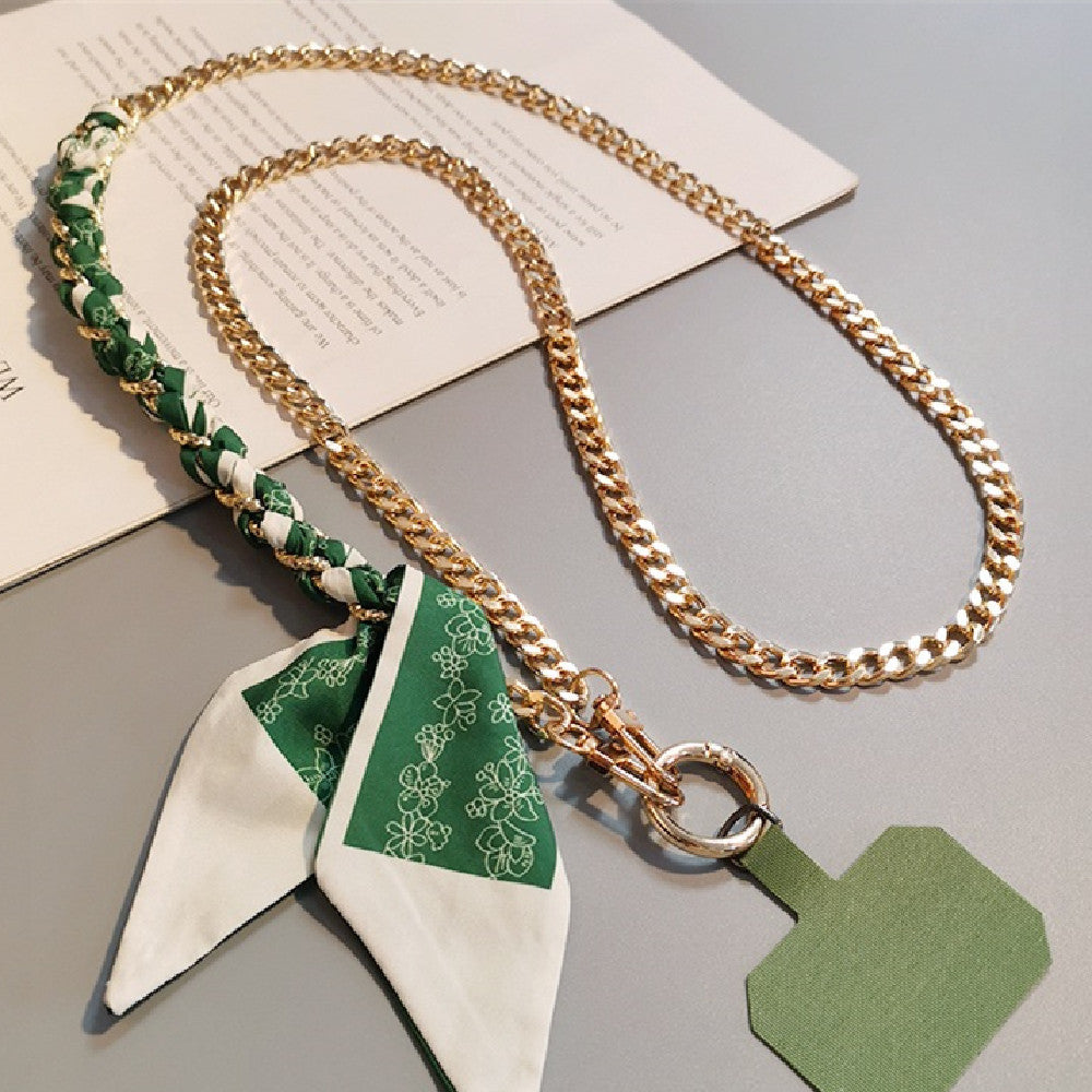 Elegant Crossbody Scarf Chain Lanyard for Women – Multifunctional Metal Fashion Accessory (Mixed Colors)